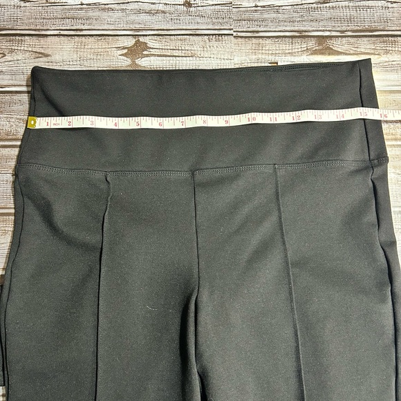 Black Wide legged Front Seam Trousers - Picture 6 of 6